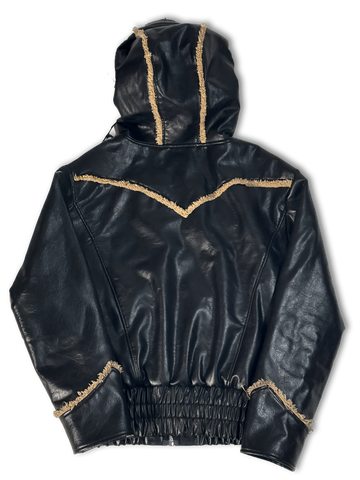 Leather Hoodie