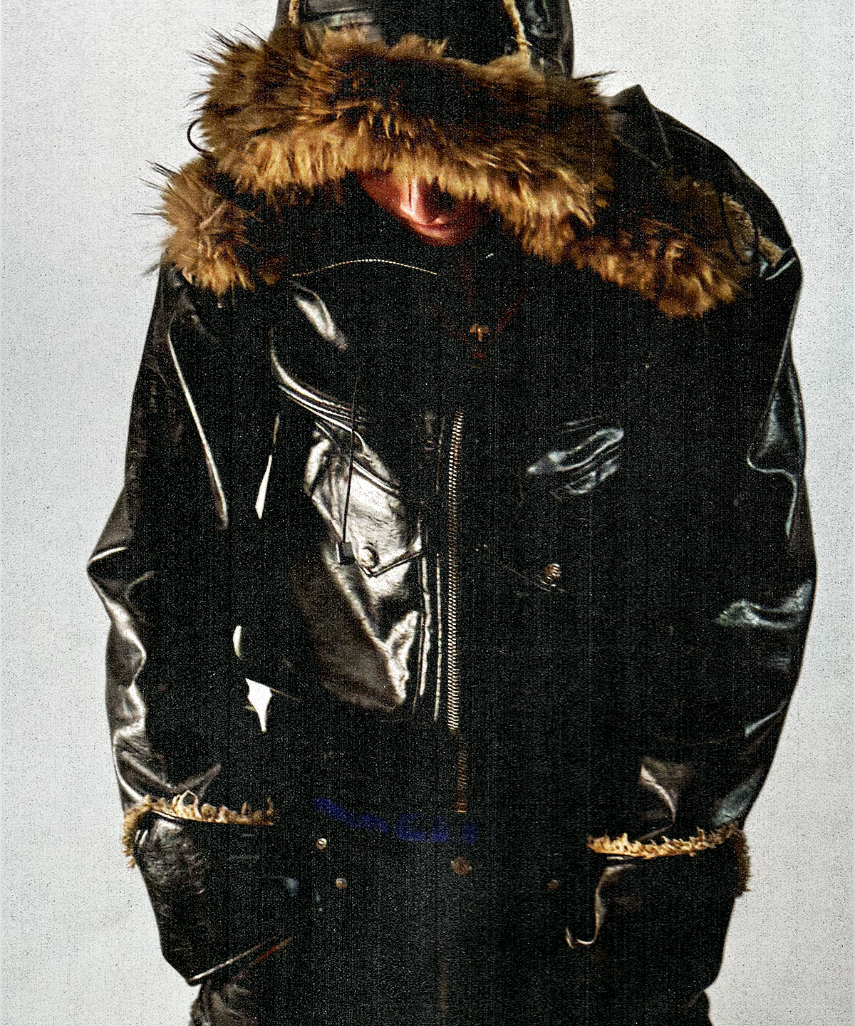 Leather Hoodie