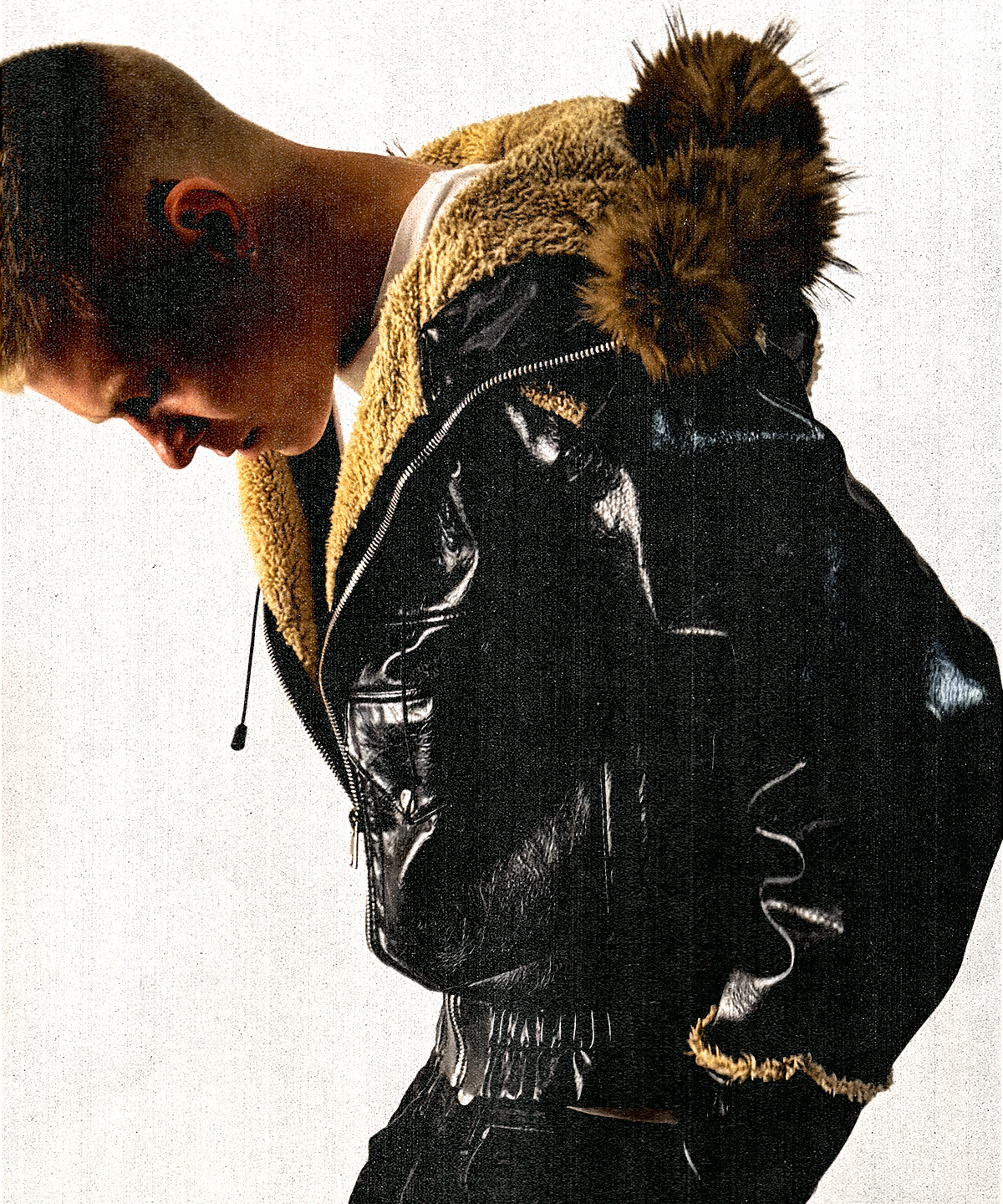 Leather Hoodie