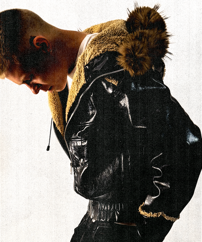 Leather Hoodie