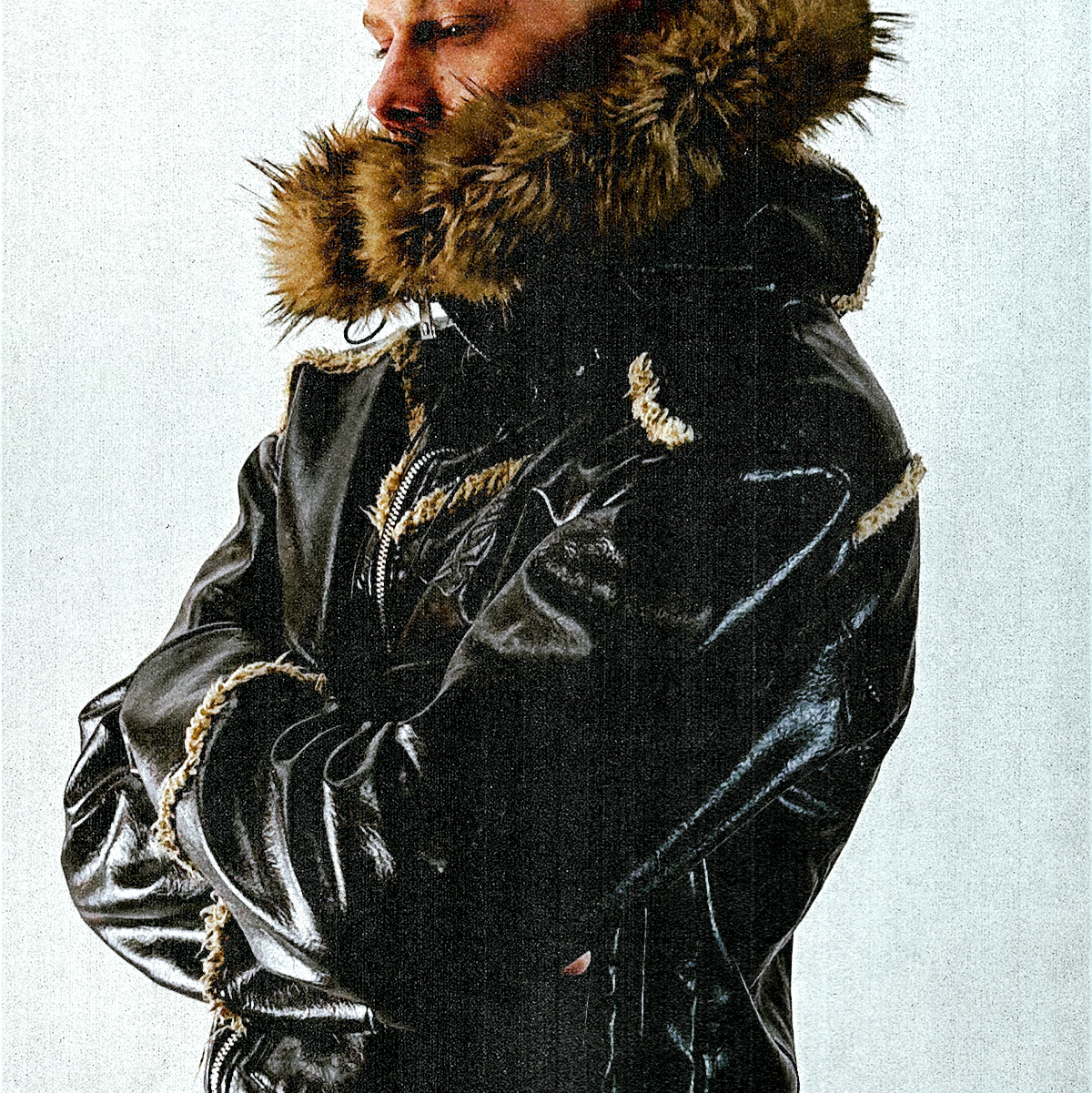 Leather Hoodie