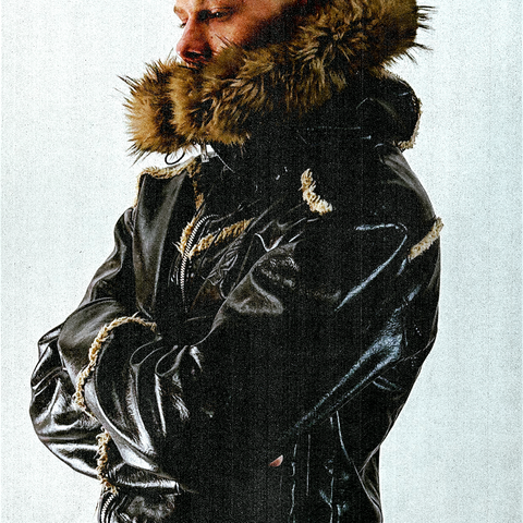 Leather Hoodie