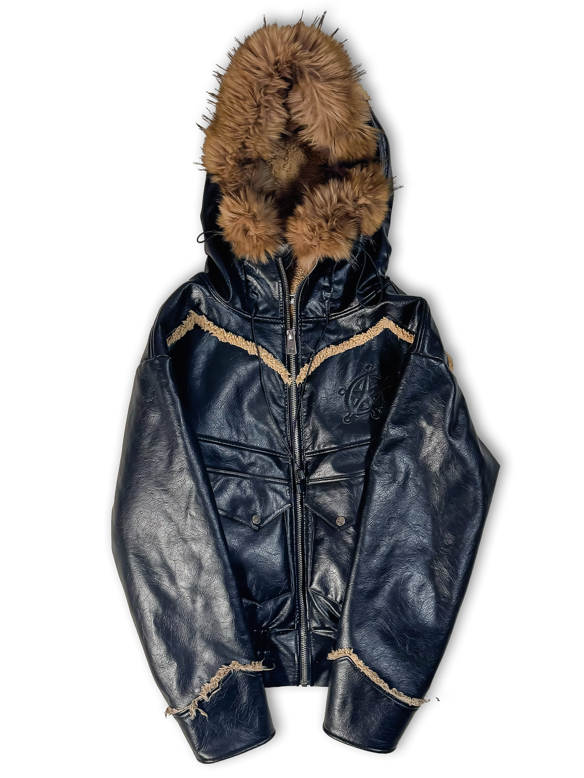 Leather Hoodie
